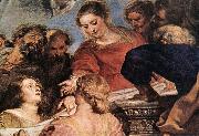 RUBENS, Pieter Pauwel Assumption of the Virgin (detail) Spain oil painting artist